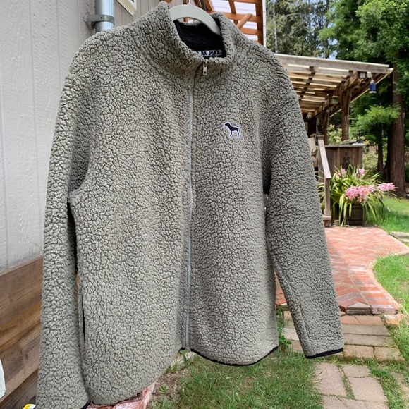 PINK VS grey thick sherpa full zip cozy sweater - Picture 14 of 16